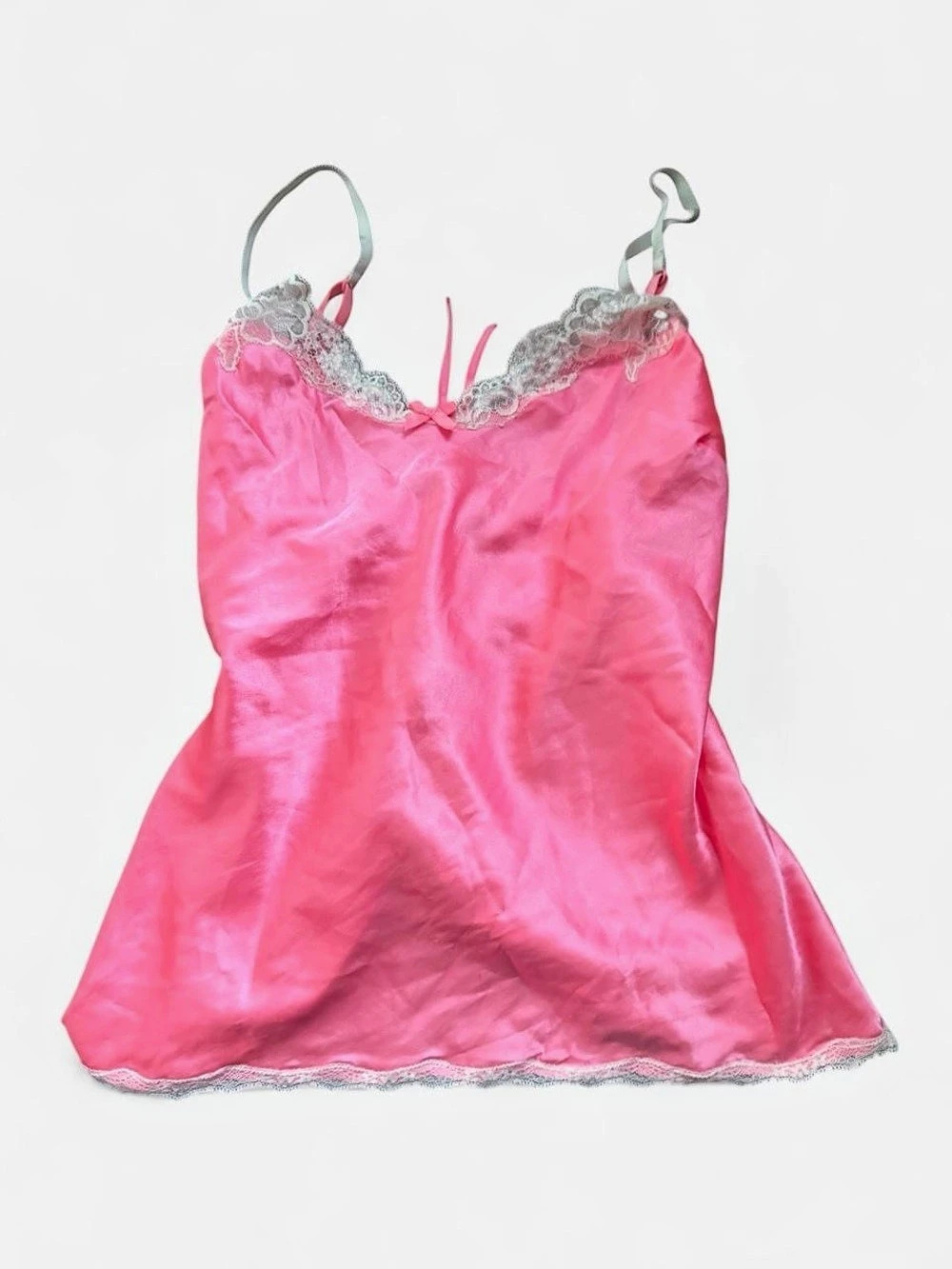 Victoria's Secret Lace Trim Chemise in Pink Size Large Like New
